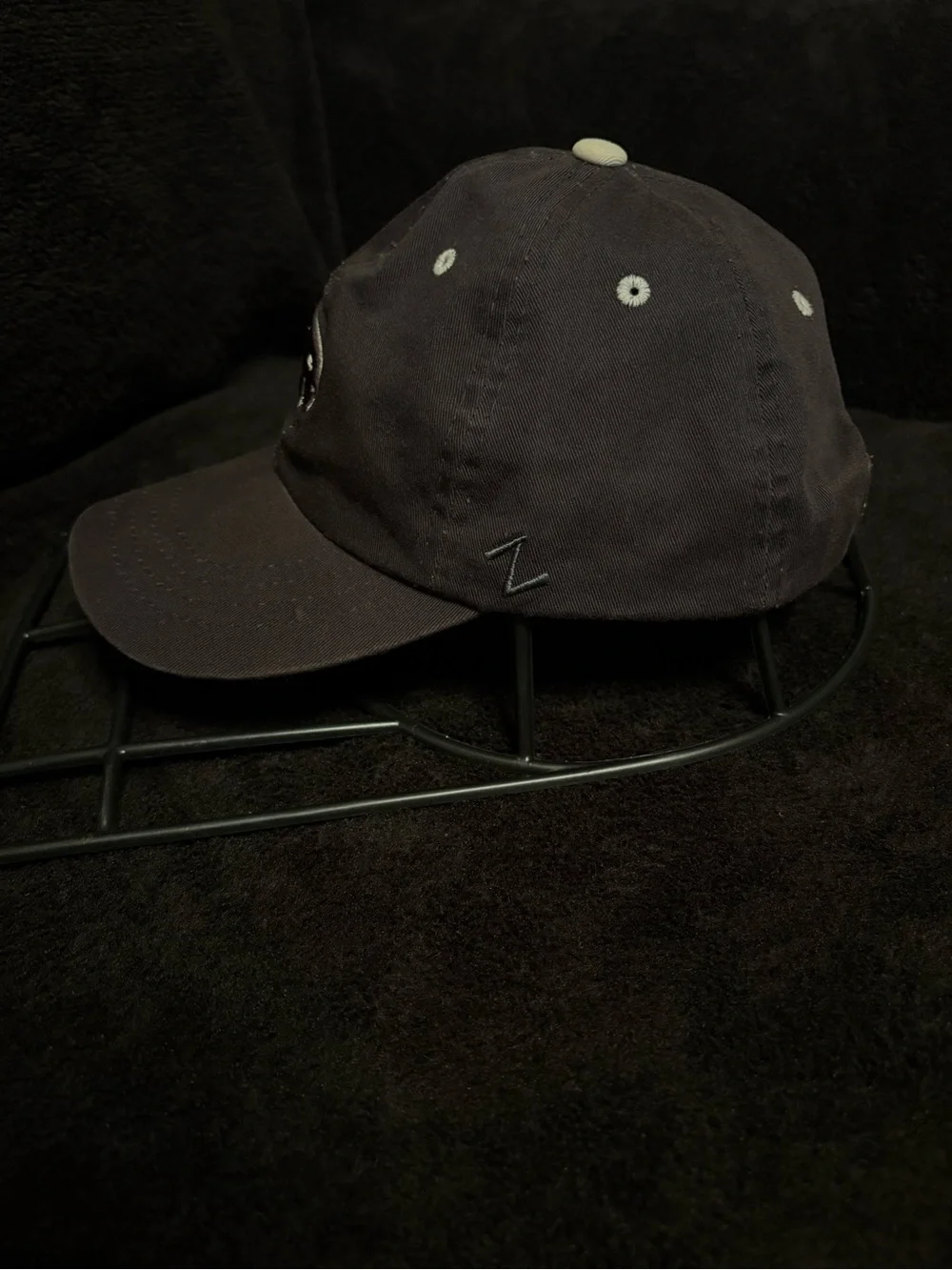 Texas State Bobcats x Zephyr Zhats black maroon hook & loop strapback hat